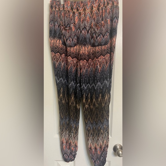 ReWash Boho Print Joggers Pants Size L - Picture 2 of 5